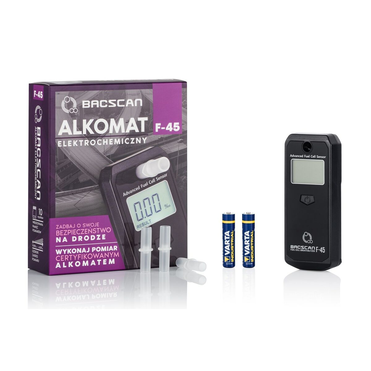 Digitaalinen alkometri Bacscan F-45 Musta